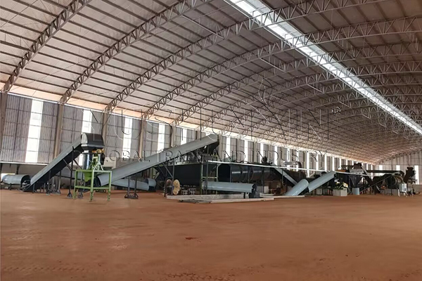 Compost granulation plant setup